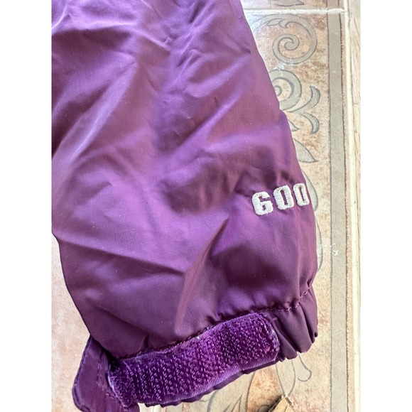 The North‎ Face Polyester 600 Goose Down Filled Burgundy Jacket Girls size L - Picture 9 of 9